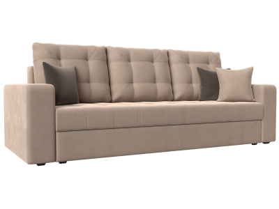 Диван прямой Ливерпуль Бежевый/коричневый