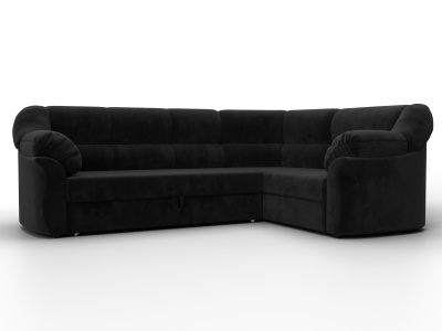 Диван угловой Карнелла правый угол SEVEN 35 черный