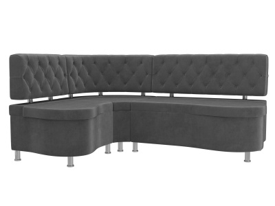 Кухонный угловой диван Вегас левый угол Серый