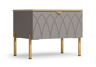 Тумба прикроватная 540 (мокко, силк анис) Капри 2 Кураж