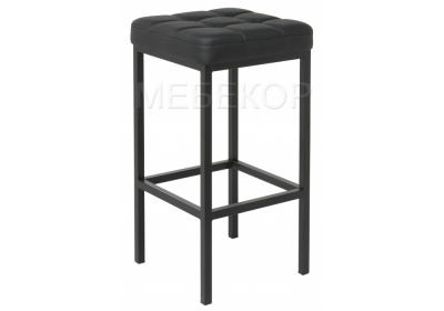 Барный стул Лофт кожзам d6 / черный матовый Woodville