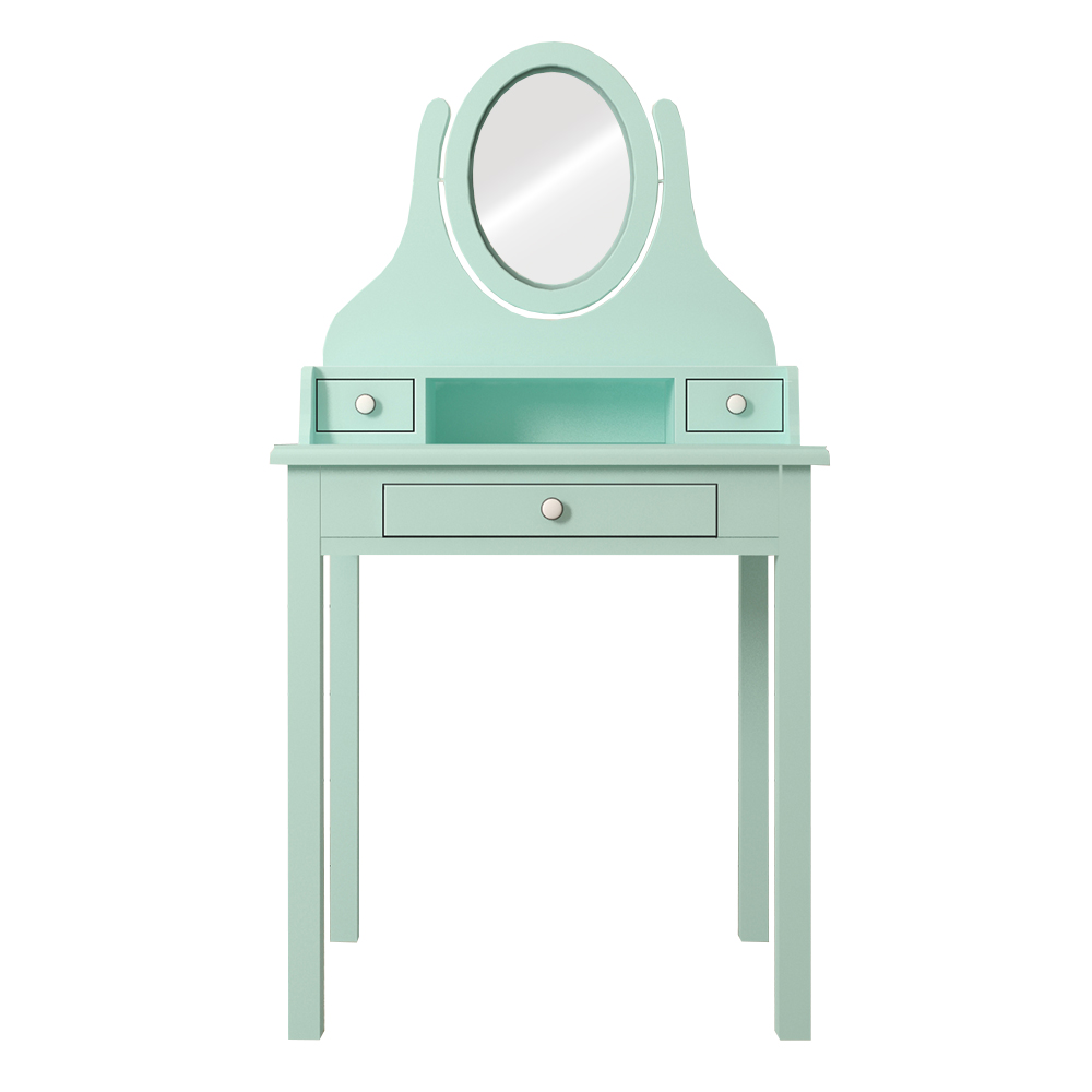 Туалетный столик с зеркалом "Adelina" в мятном цвете Этажерка