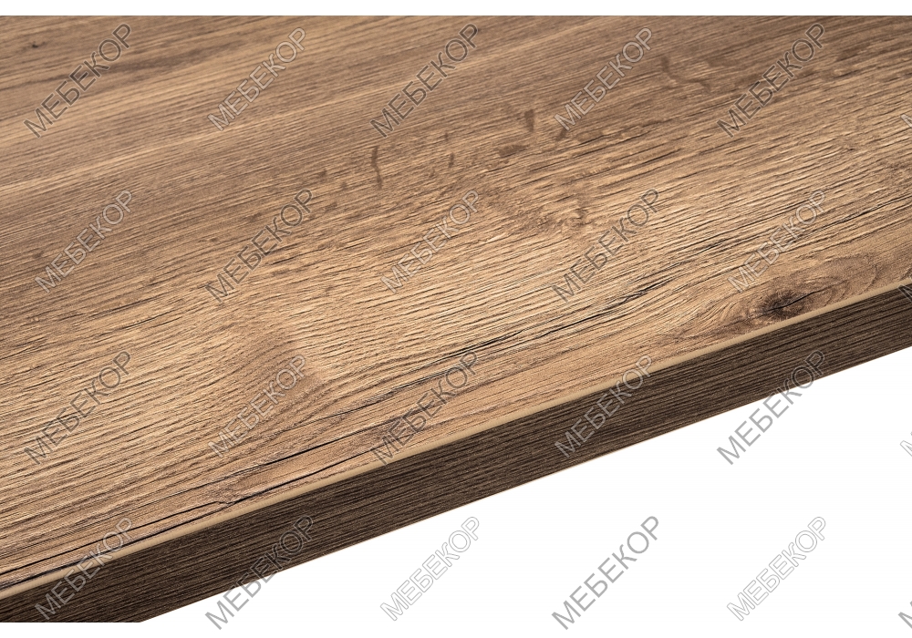 Стол деревянный Эльпатия 150 дуб велингтон / черный матовый Woodville