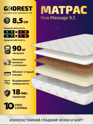 Матрас GODREST Viva Massage 16
