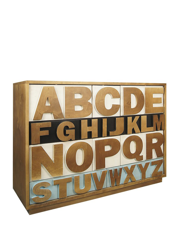 Комод "Alphabeto Birch" на 10 ящиков Этажерка