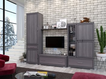 Стенка в гостиную «Палермо» (комплект 2) Кураж