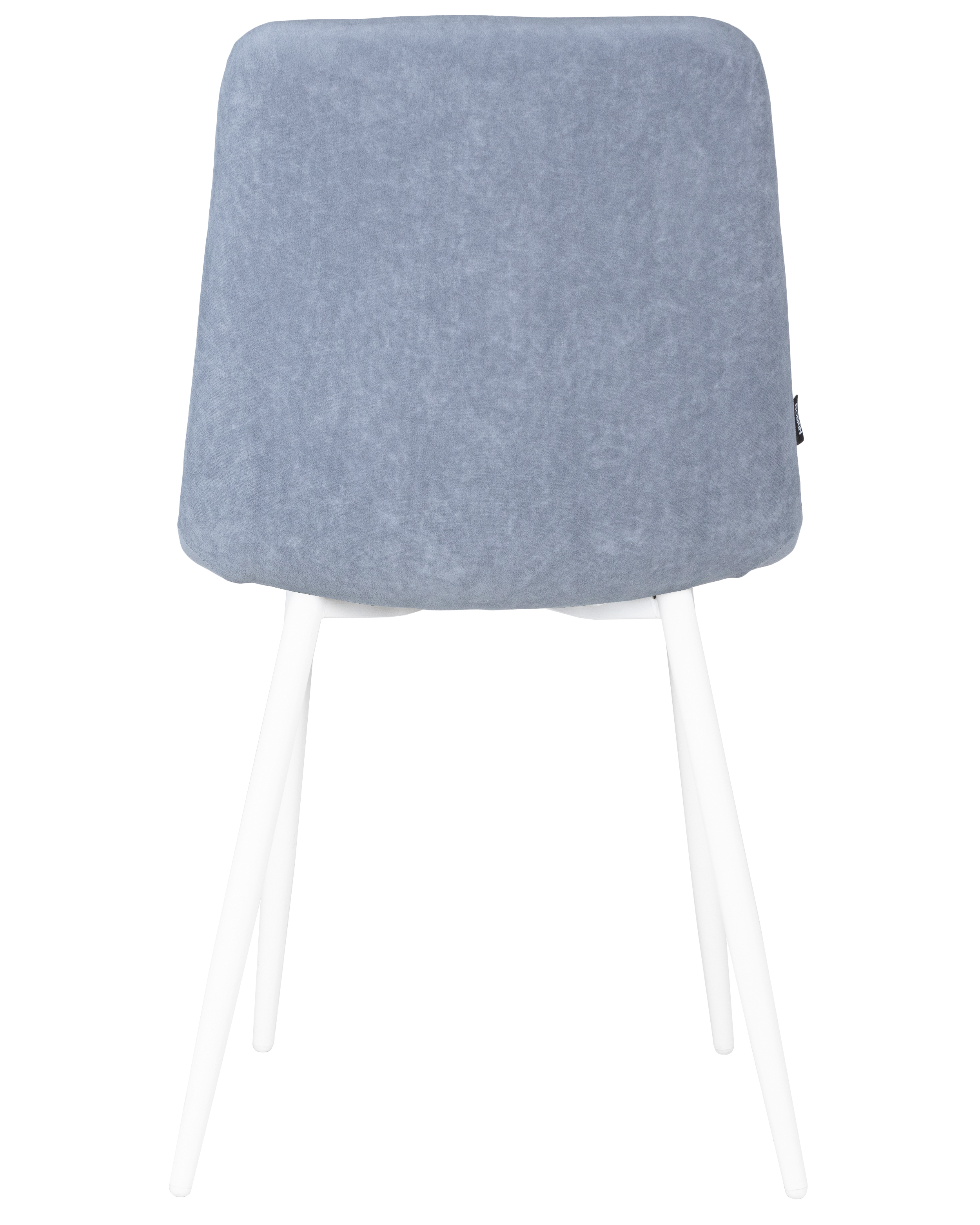 Стул обеденный DOBRIN CHILLY ROMBO, Серо-голубой Simple 26, основание белый