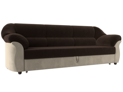 Диван прямой Карнелла Коричневый\Бежевый