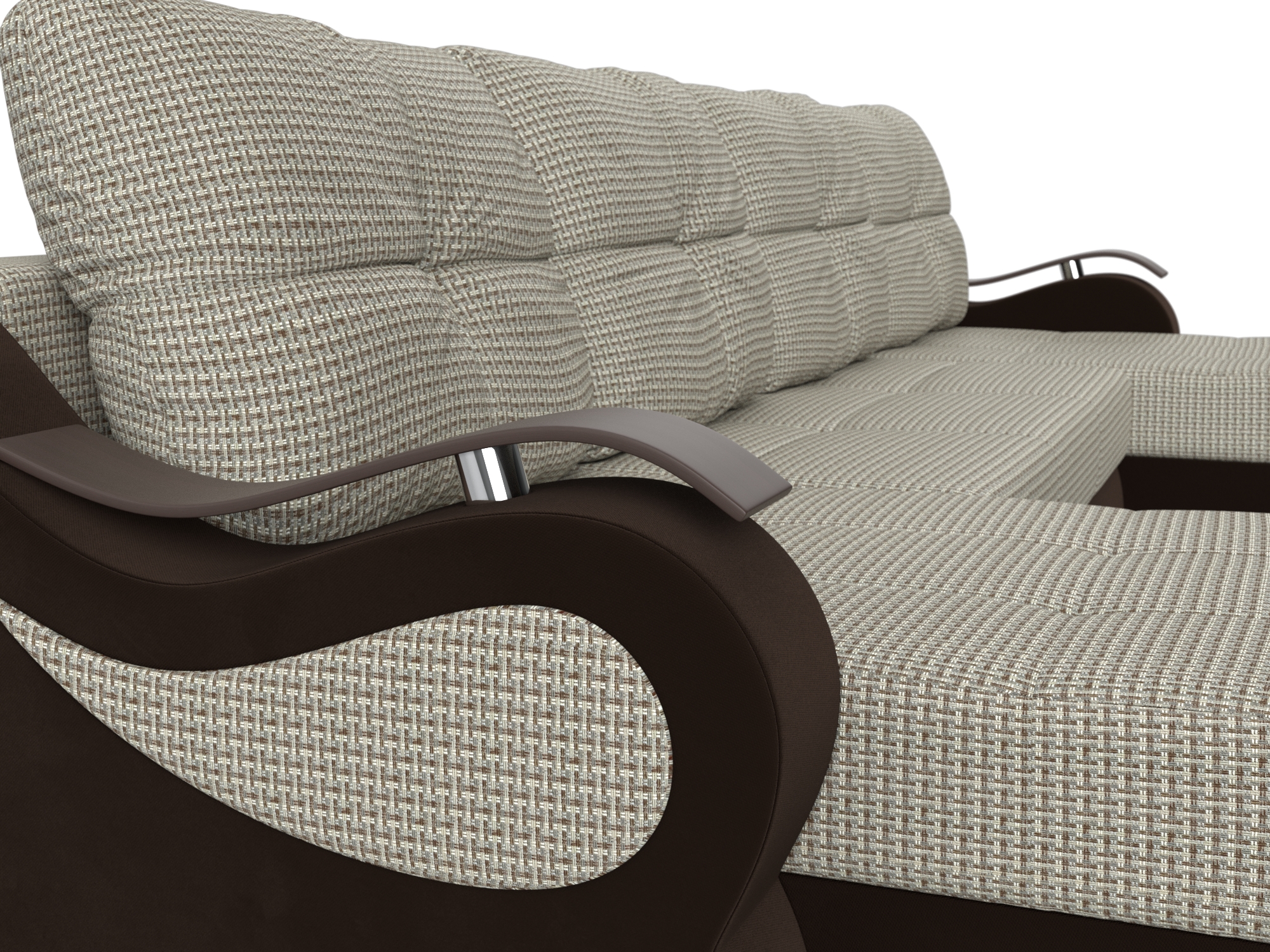 П-образный диван Меркурий Корфу 02\коричневый