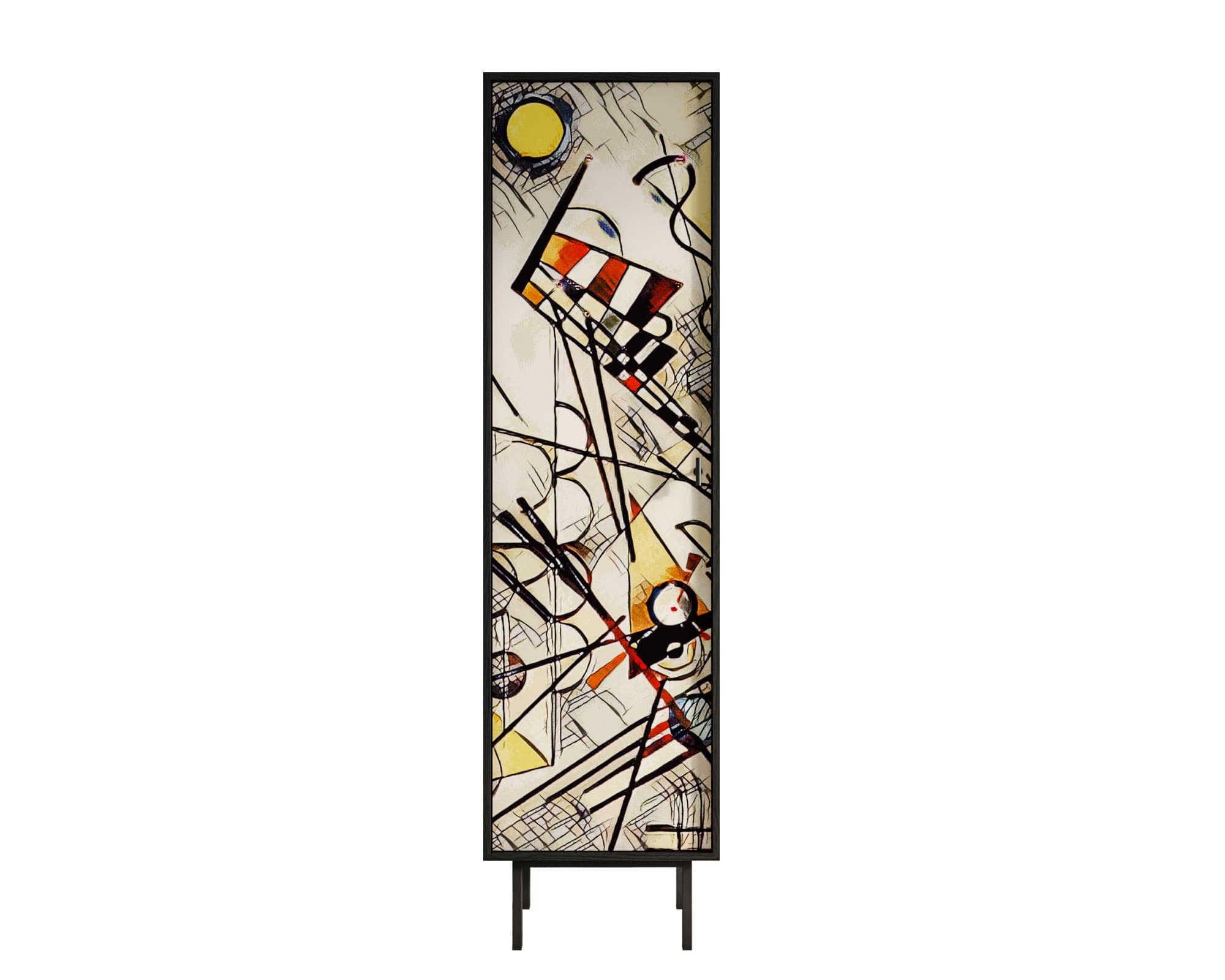 Шкаф c одной дверкой "Emerson" by Kandinsky арт EM101/Print_01 Этажерка
