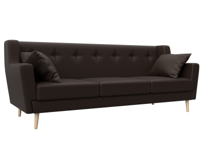 Диван кухонный прямой Брайтон 3 Коричневый