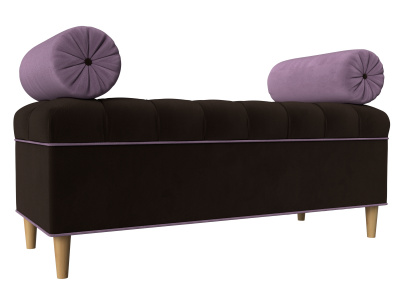 Банкетка Глория Коричневый\Сиреневый