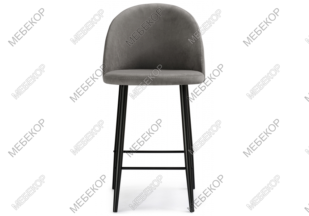 Барный стул Амизуре темно-серый / черный матовый Woodville