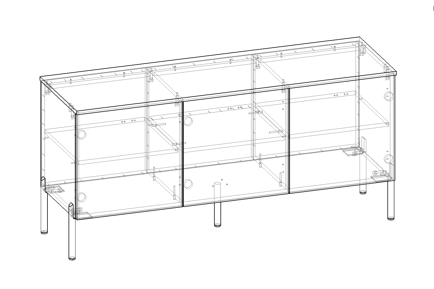Тумба под ТВ (мокко, силк анис) Капри 2 Кураж