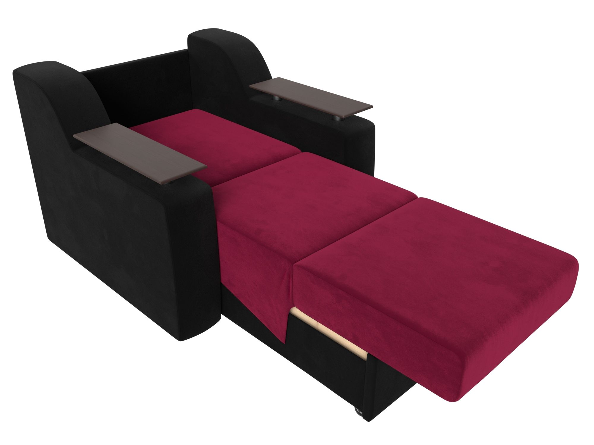 Кресло-кровать Сенатор 80 Бордовый\Черный