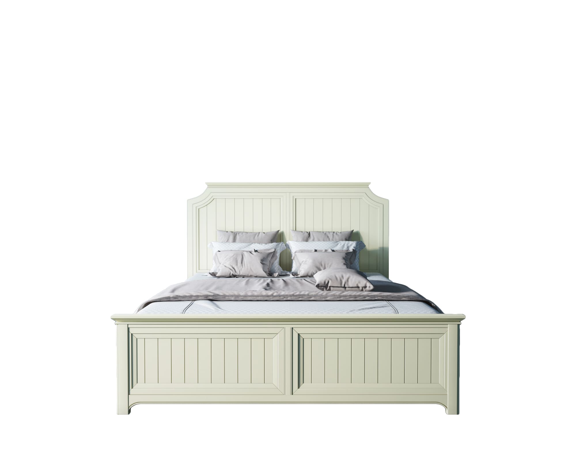 Бежевая кровать "Olivia" 180х200 арт GA3001/18C Этажерка