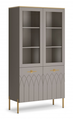 Витрина низкая (мокко, силк анис) Капри 2 Кураж