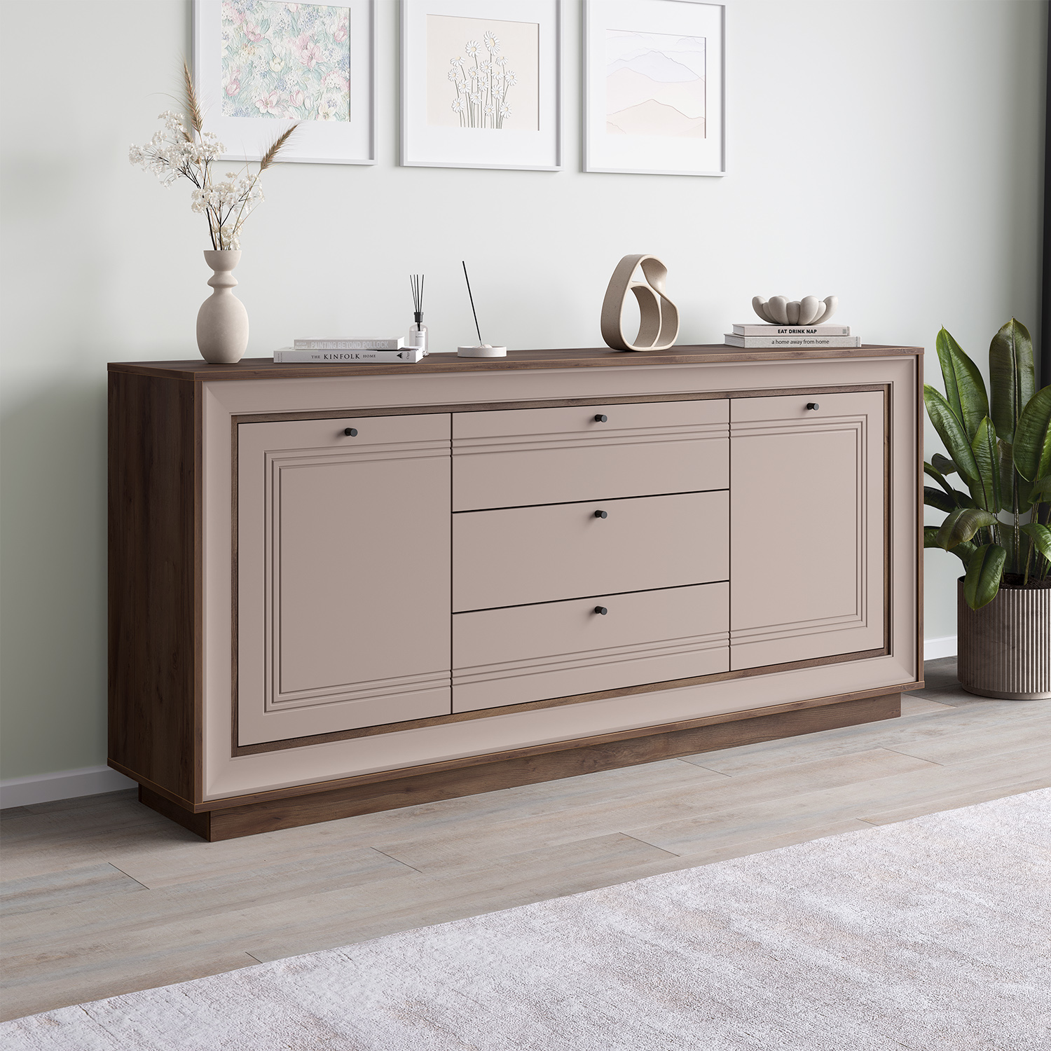 Комодино 1800 (таксония шоколадная, кофе с молоком) «Прато» Кураж