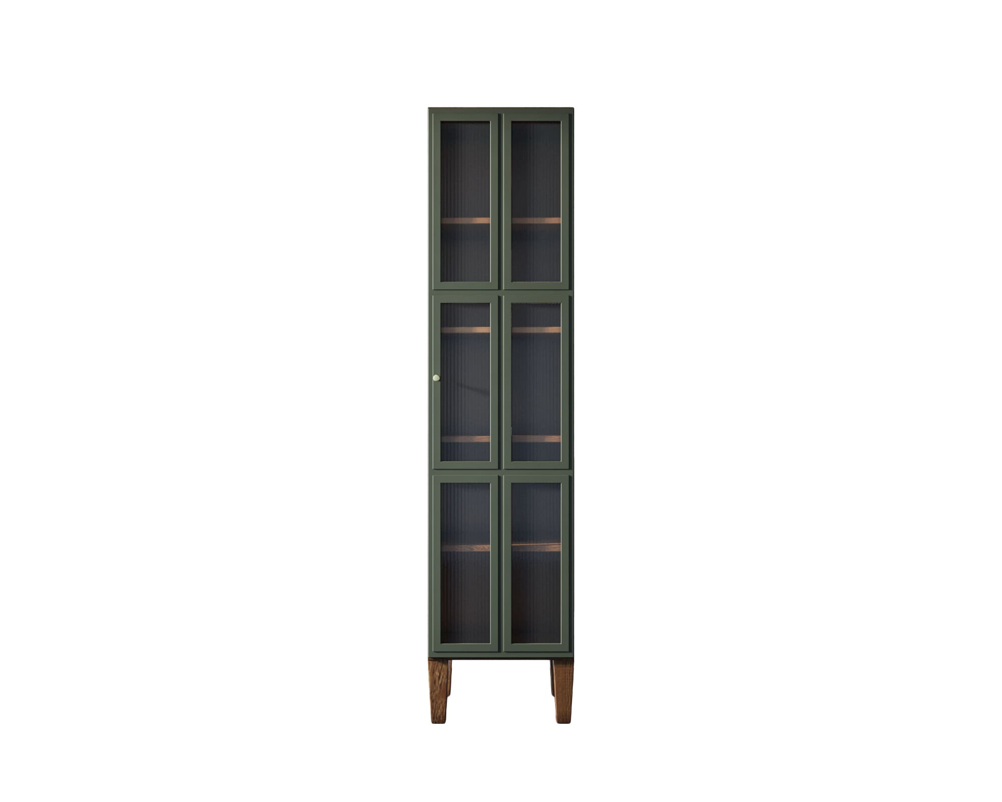 Шкаф одностворчатый "Andersen" с рифлеными стеклами арт AN13 Этажерка