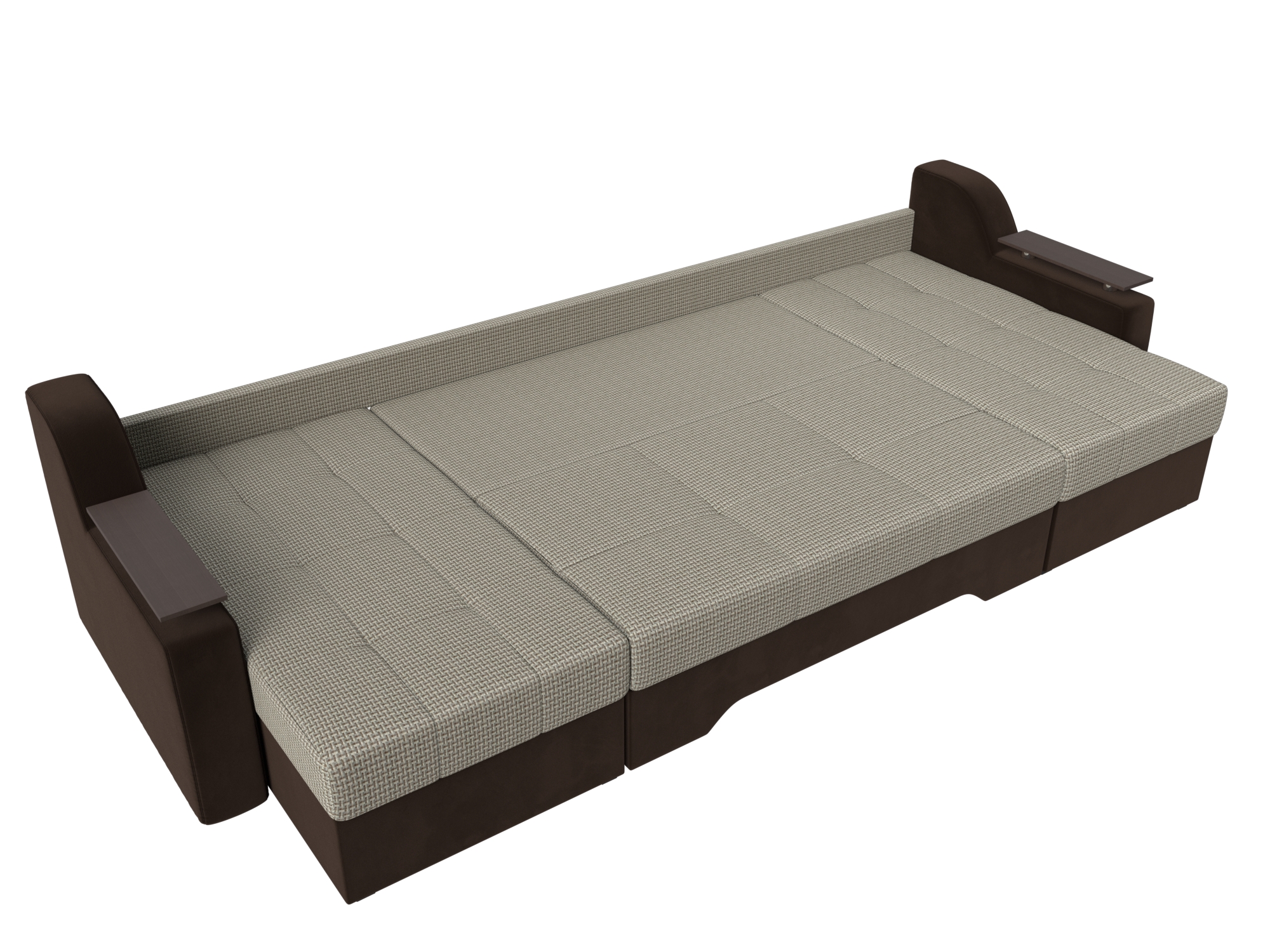 П-образный диван Сенатор Корфу 02\коричневый