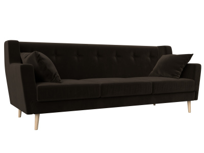 Диван кухонный прямой Брайтон 3 Коричневый