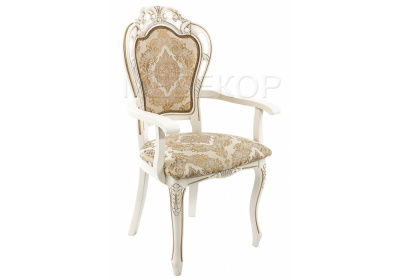 Стул деревянный Bronte молочный / патина Woodville