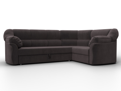 Диван угловой Карнелла правый угол SEVEN 727 коричневый