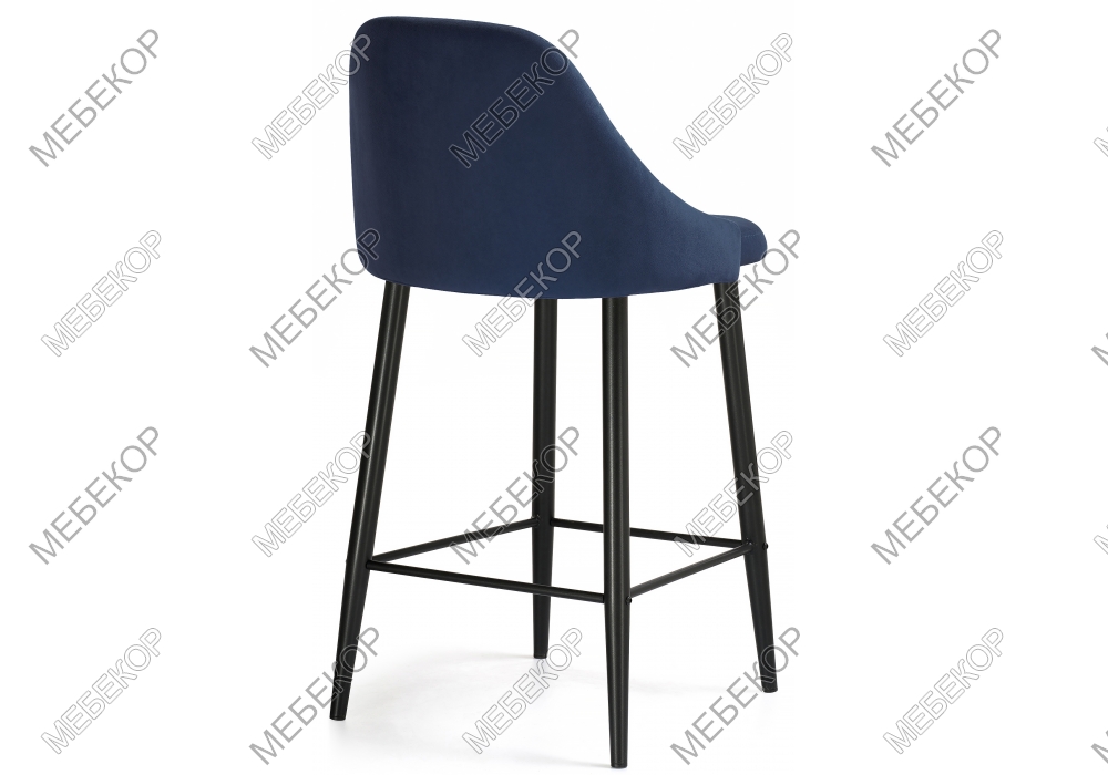 Барный стул Джама темно-синий / черный матовый Woodville
