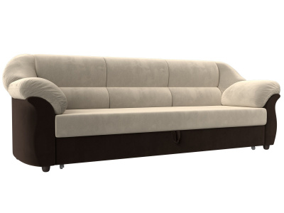 Диван прямой Карнелла Бежевый\Коричневый