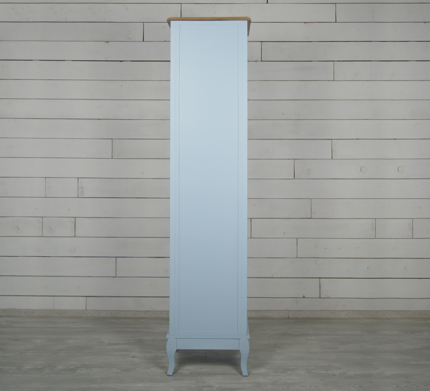 Шкаф "Leontina Blue" для посуды узкий/высокий арт ST9319RB Этажерка