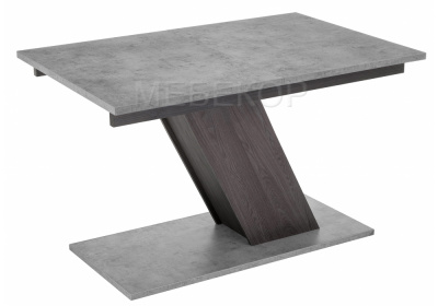 Стол Тирион бетон чикаго серый / дуб гладстоун табак Woodville
