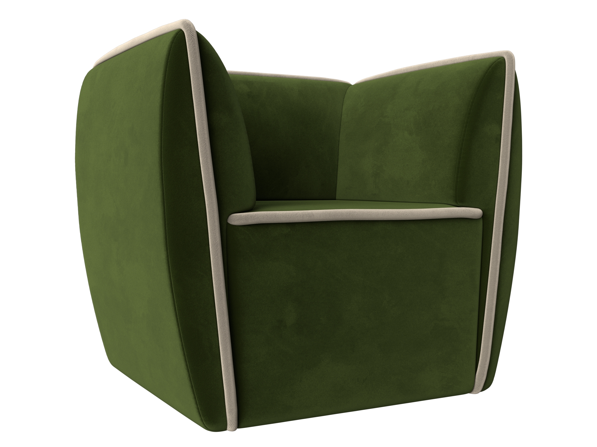 Кресло Бергамо Зеленый\Бежевый
