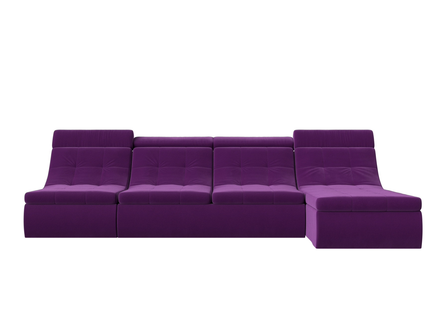 Угловой модульный диван Холидей Люкс Фиолетовый