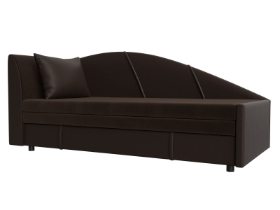 Кушетка Тропикана угол левый Коричневый\Коричневый