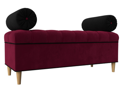 Банкетка Глория Бордовый\Черный