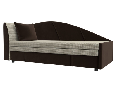 Кушетка Тропикана угол левый Корфу 02\коричневый