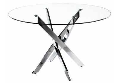 Стол стеклянный Komo 110 Chrome Woodville
