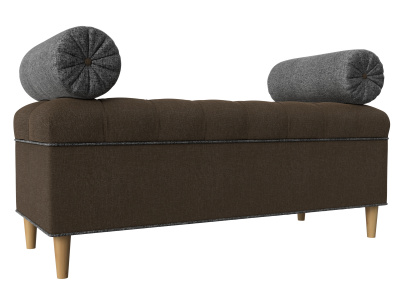 Банкетка Глория Коричневый\Серый