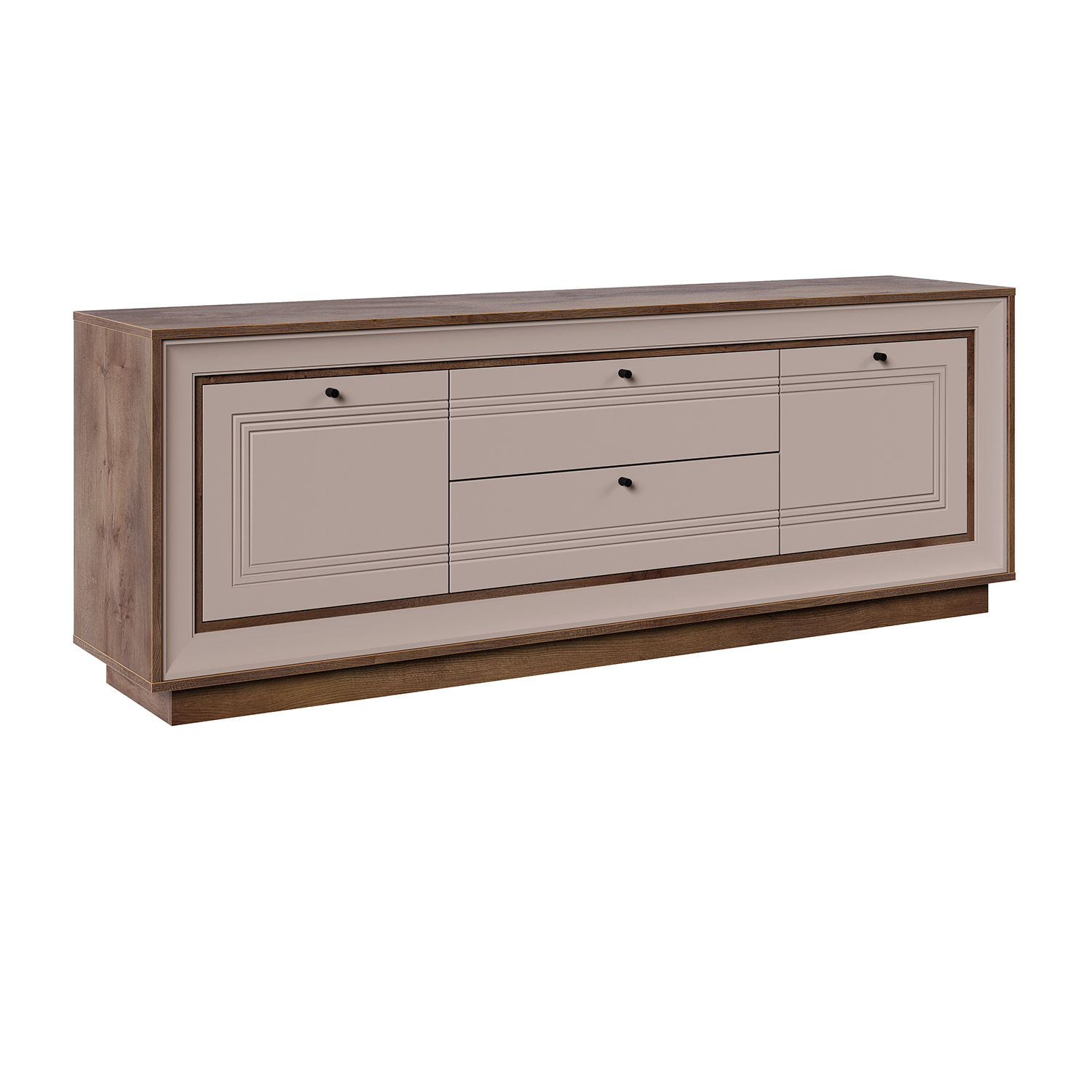 Тумба под ТВ 1800 (таксония шоколадная, кофе с молоком) «Прато» Кураж