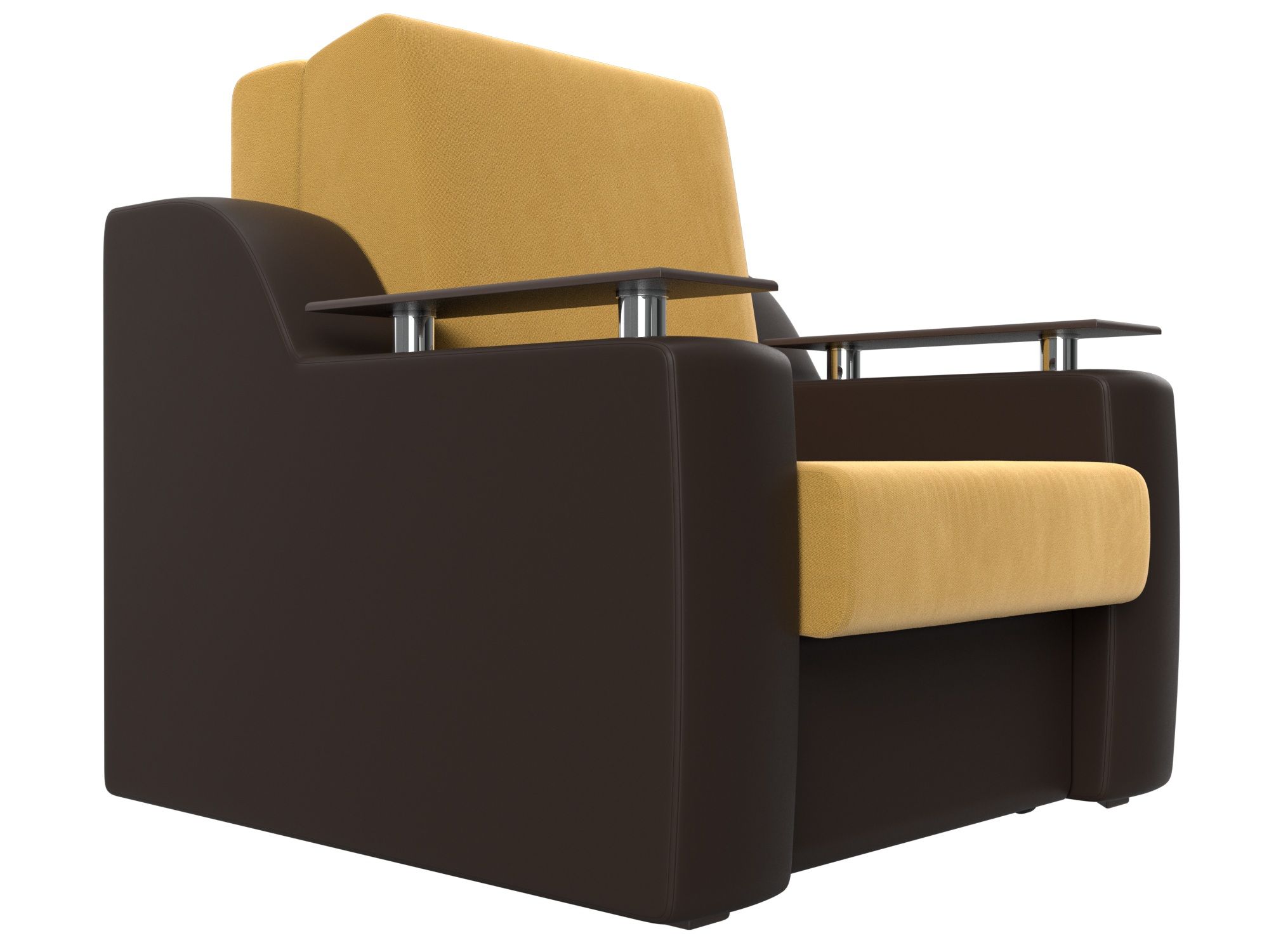 Кресло-кровать Сенатор 60 Желтый\коричневый