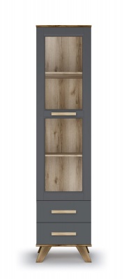 Шкаф-витрина 450 «Вега Скандинавия» (силк флай) Кураж