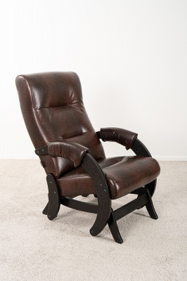 Кресло качалка для дома Фрейм (68 Люкс) шпон Antik crocodile венге GLIDER