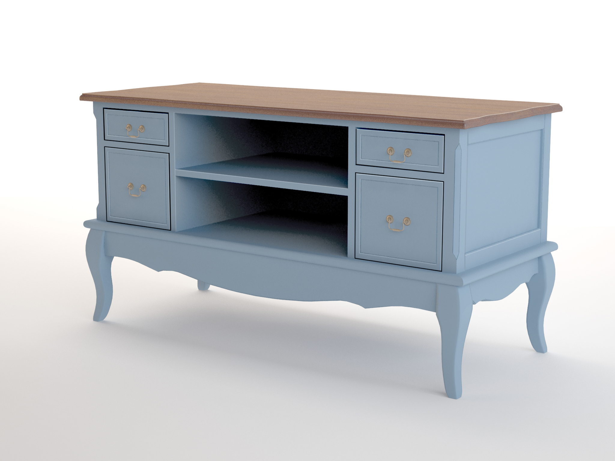 Комод под TV "Leontina Blue" арт ST9328B Этажерка Комод под TV "Leontina Blue" арт ST9328B Этажерка