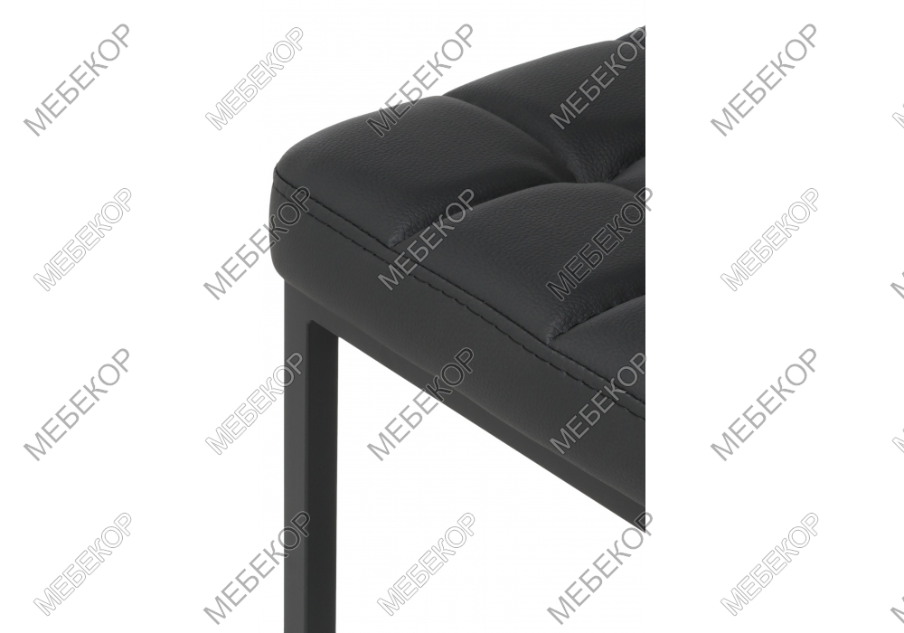 Барный стул Лофт кожзам d6 / черный матовый Woodville