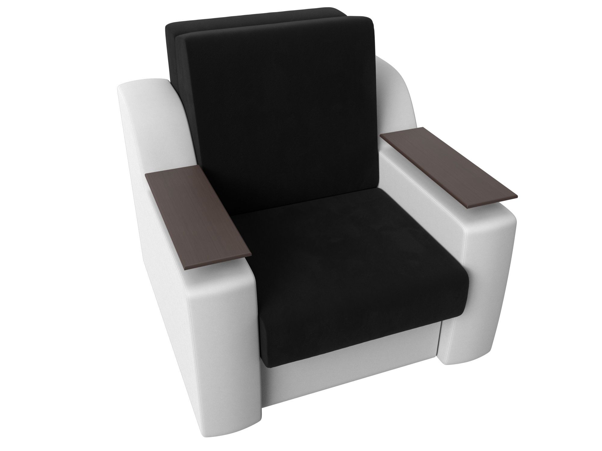 Кресло-кровать Сенатор 80 Черный\Белый