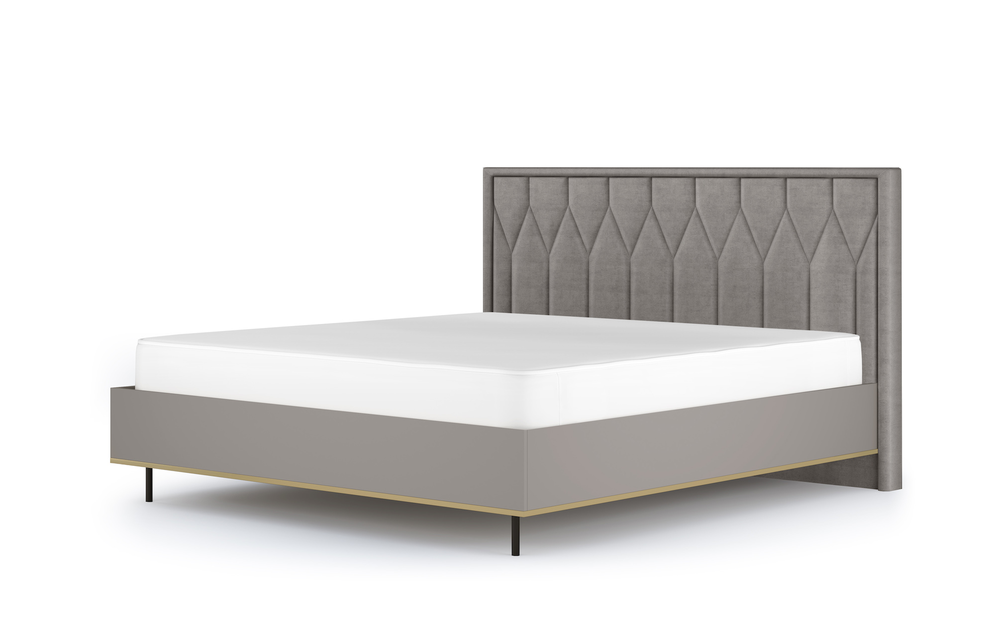 Кровать с подъемным механизмом (мокко, catania smoke) Капри 2 Кураж