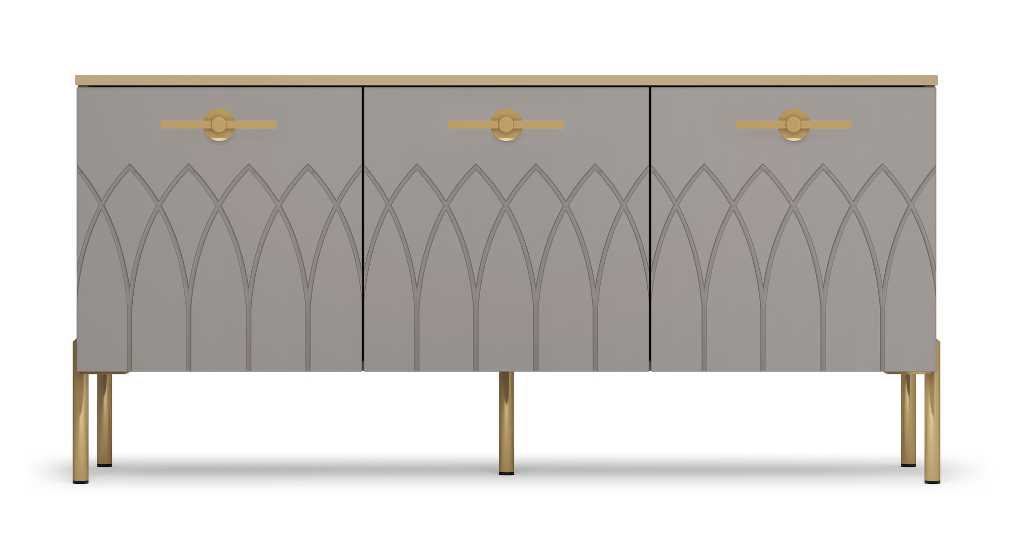 Тумба под ТВ (мокко, силк анис) Капри 2 Кураж