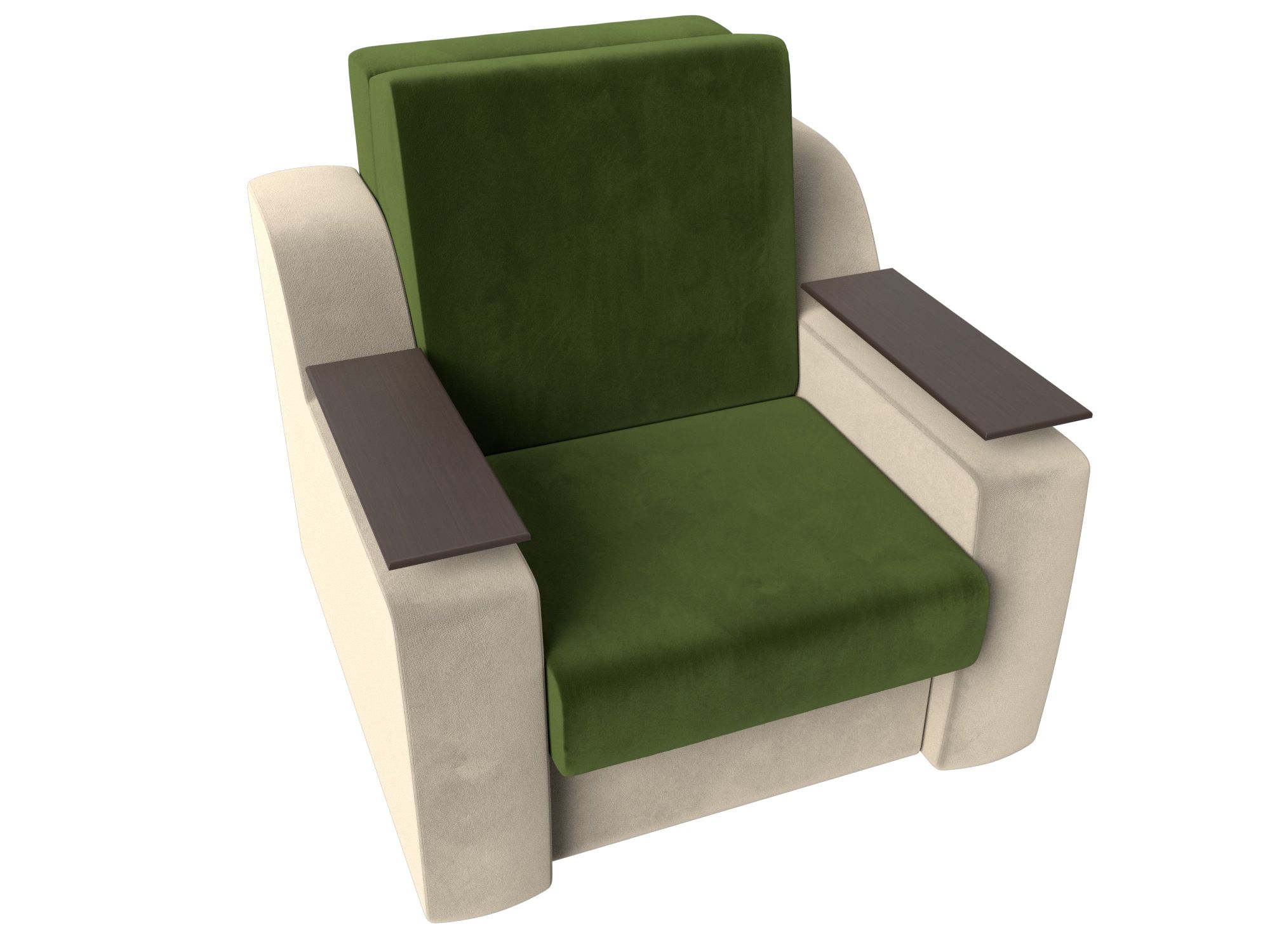 Кресло-кровать Сенатор 80 Зеленый\Бежевый