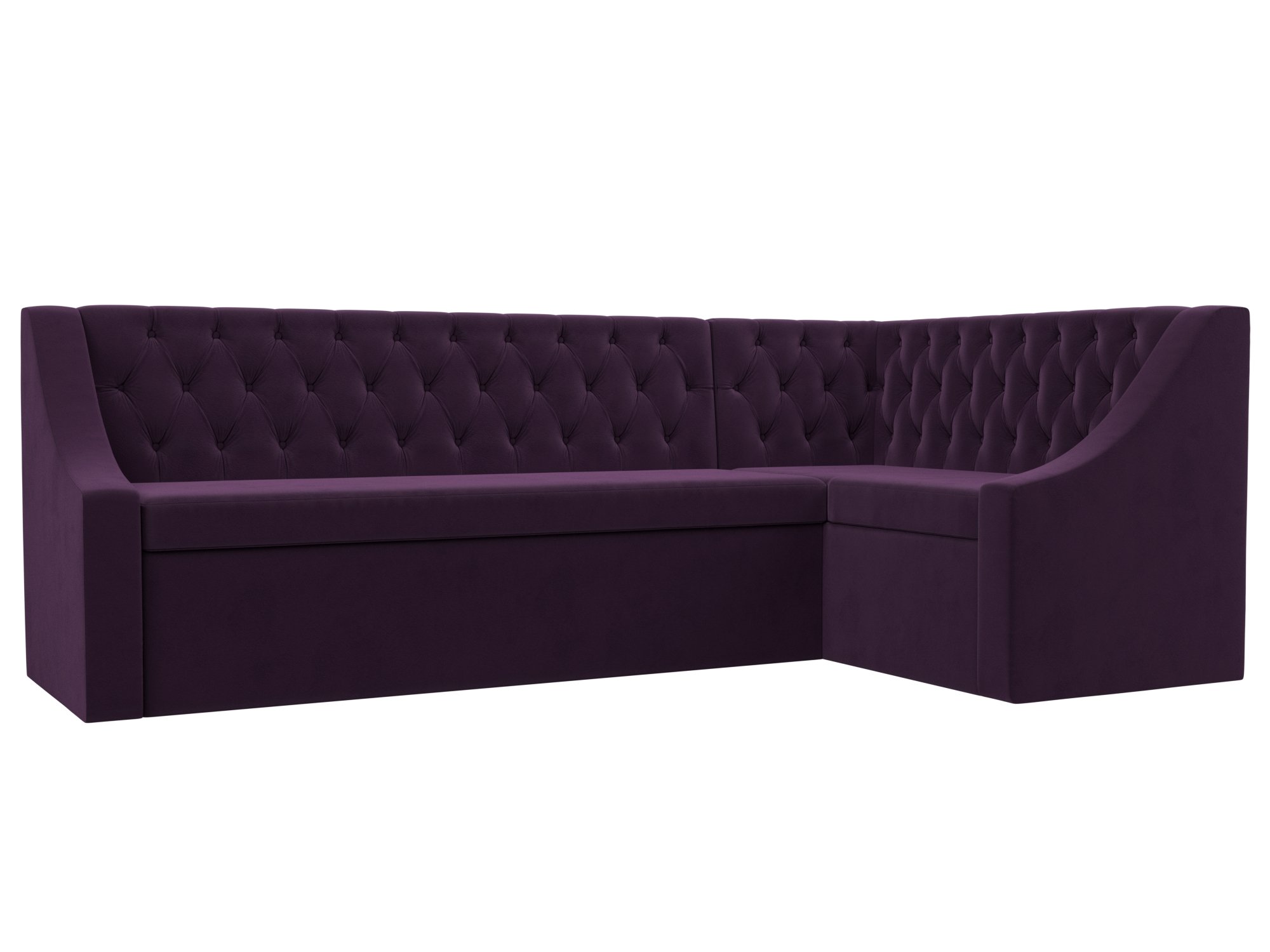 Кухонный угловой диван Мерлин правый угол Фиолетовый