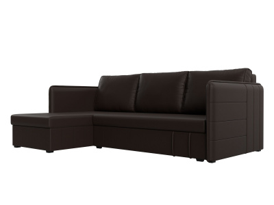 Угловой диван Слим левый угол Коричневый